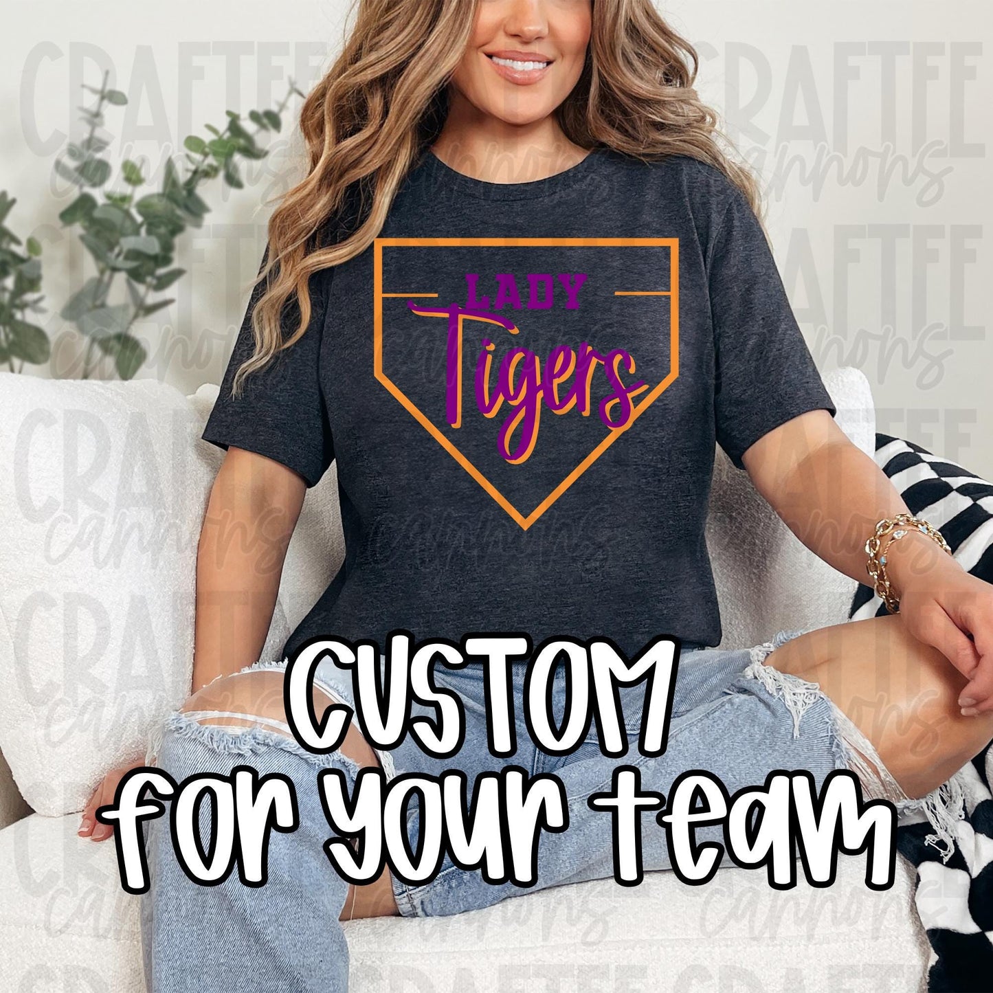 Custom Team Name Baseball/Softball Shirt | Personalized Team Shirts | Home Plate Design | Team Spirit Shirts |