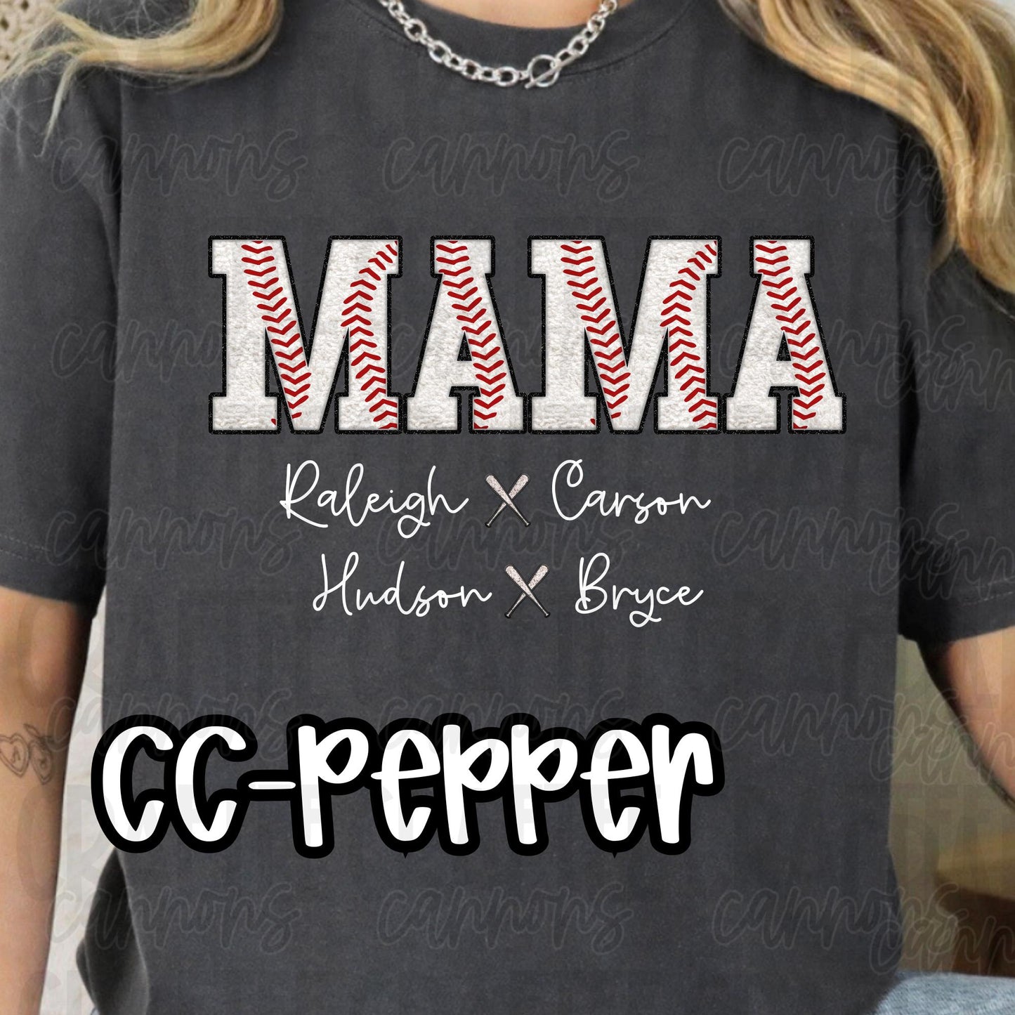 Baseball Mama, grandma, memaw, mamaw, grammy, nana shirt Bella Canvas Comfort Colors