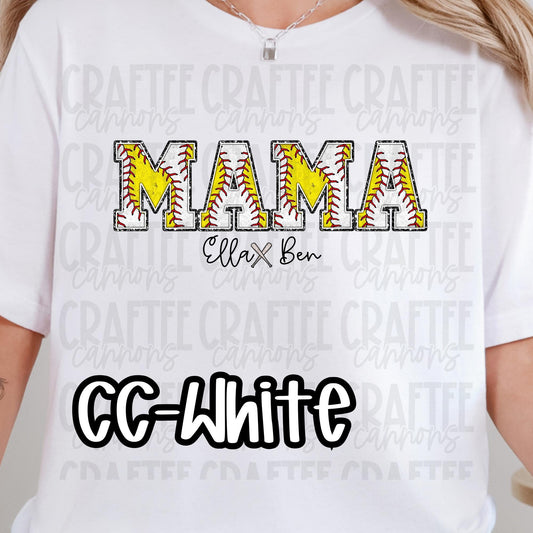 Baseball & Softball Mama, grandma, memaw, mamaw, grammy, nana shirt Bella Canvas Comfort Colors