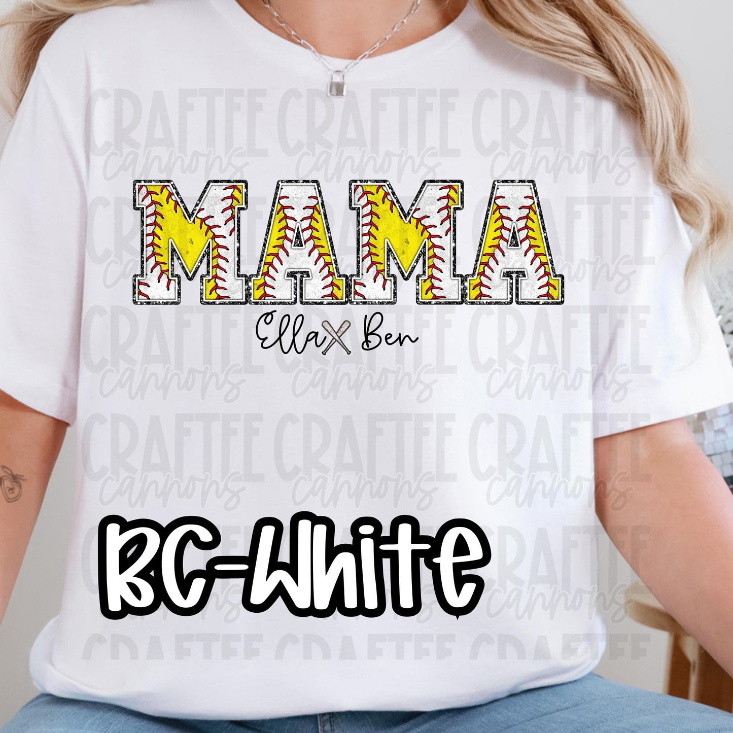 Baseball & Softball Mama, grandma, memaw, mamaw, grammy, nana shirt Bella Canvas Comfort Colors
