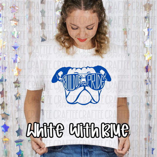 Bulldog Pride T-Shirt | School Spirit Shirt | Mascot Graphic Tee | Game Day Shirt | Bulldog Shirt | Multiple Color Options