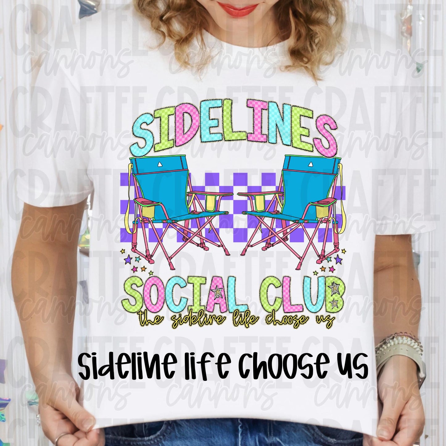 Sidelines Social Club Shirt – Custom Sport Parent Tee | Game Day Shirt | Sports Mom Shirt | Cheer, Baseball, Golf & More!