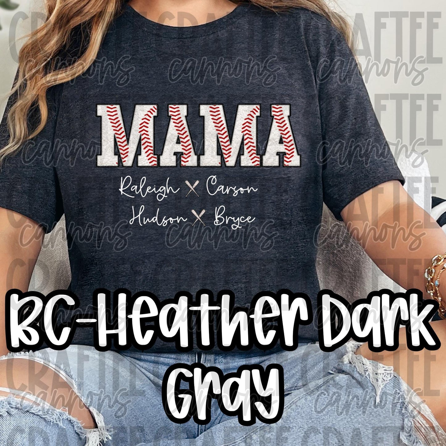 Baseball Mama, grandma, memaw, mamaw, grammy, nana shirt Bella Canvas Comfort Colors
