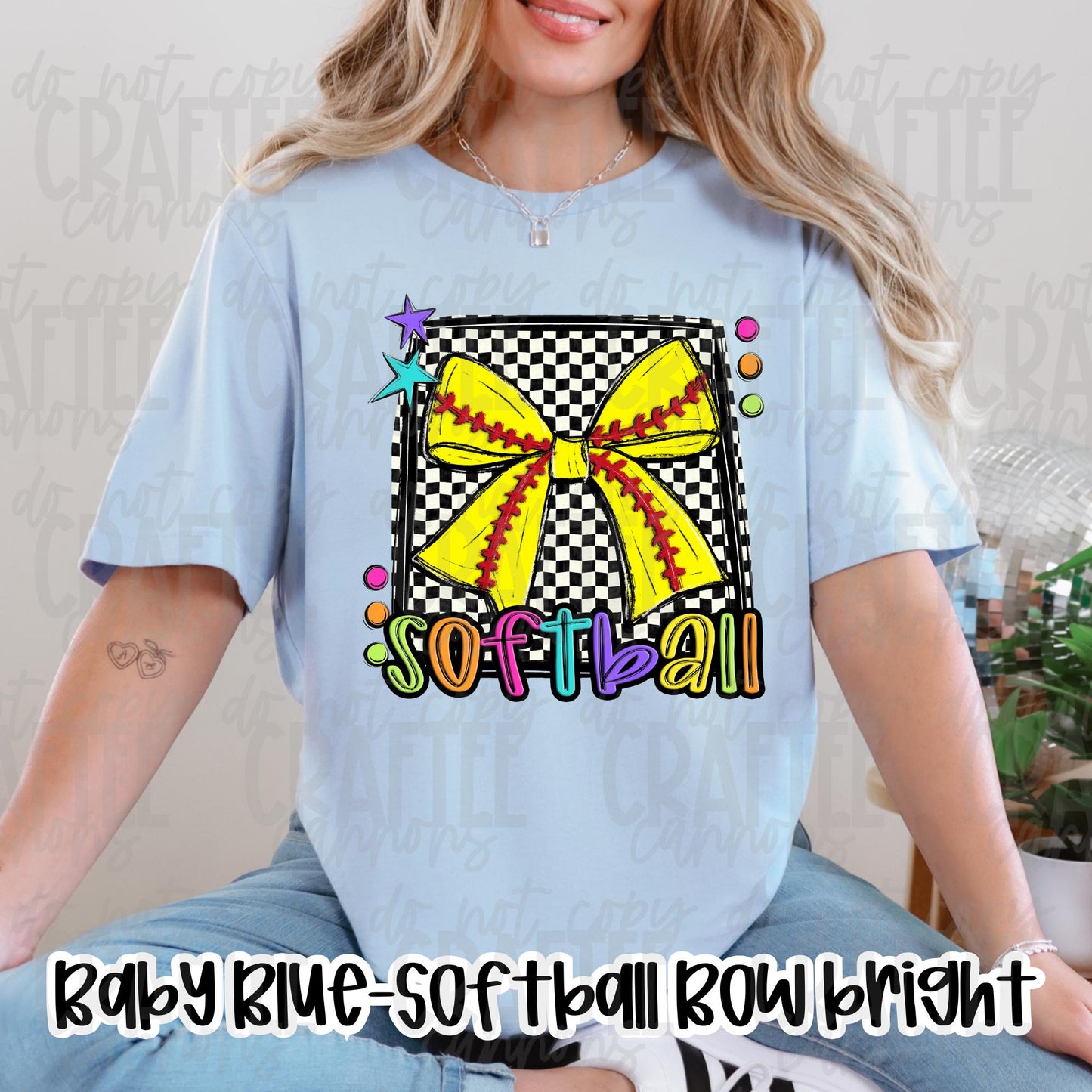 Bright Softball & Volleyball Tees | Sport Bow Shirt for Girls | Neon Game Day T-Shirt