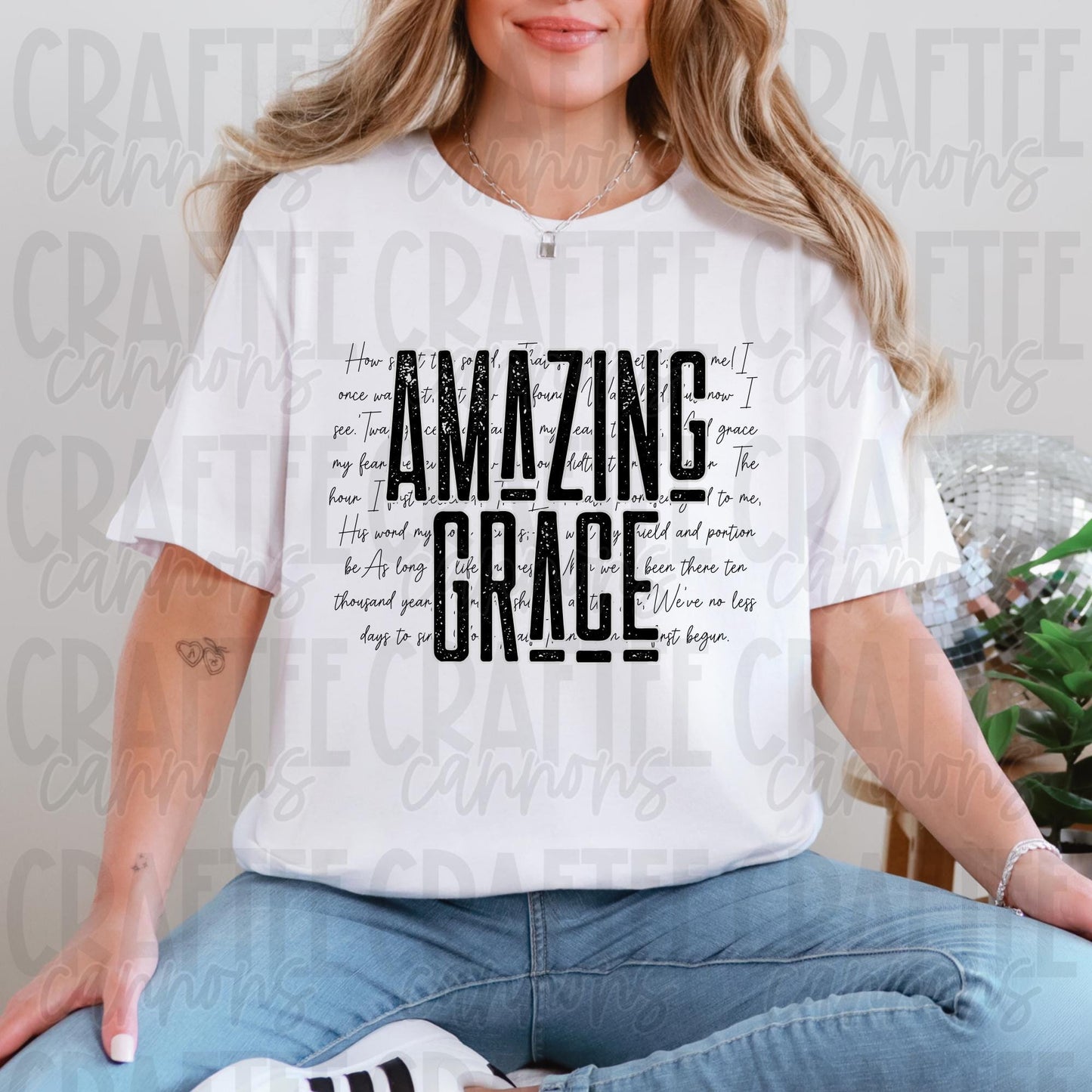 Amazing Grace Shirt | Christian Graphic Tee | Hymn Lyric Shirt