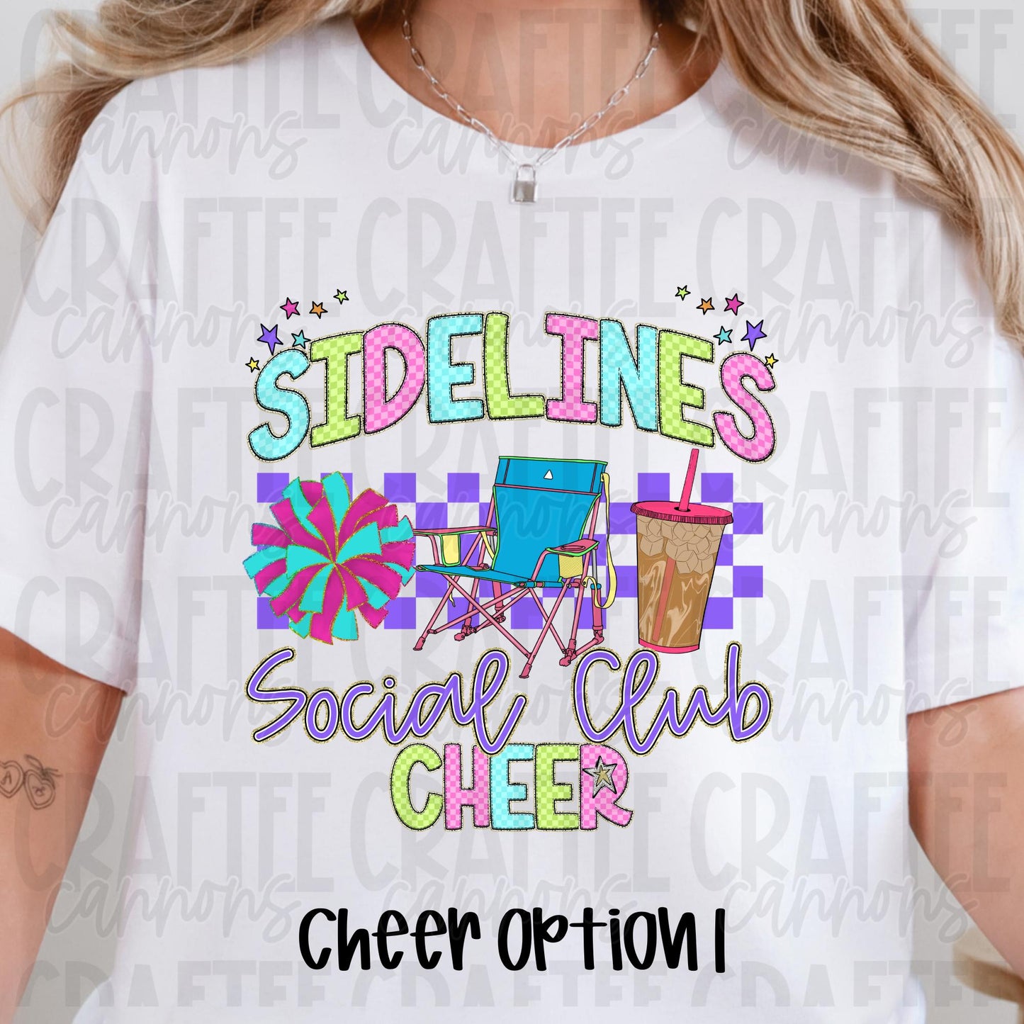Sidelines Social Club Shirt – Custom Sport Parent Tee | Game Day Shirt | Sports Mom Shirt | Cheer, Baseball, Golf & More!