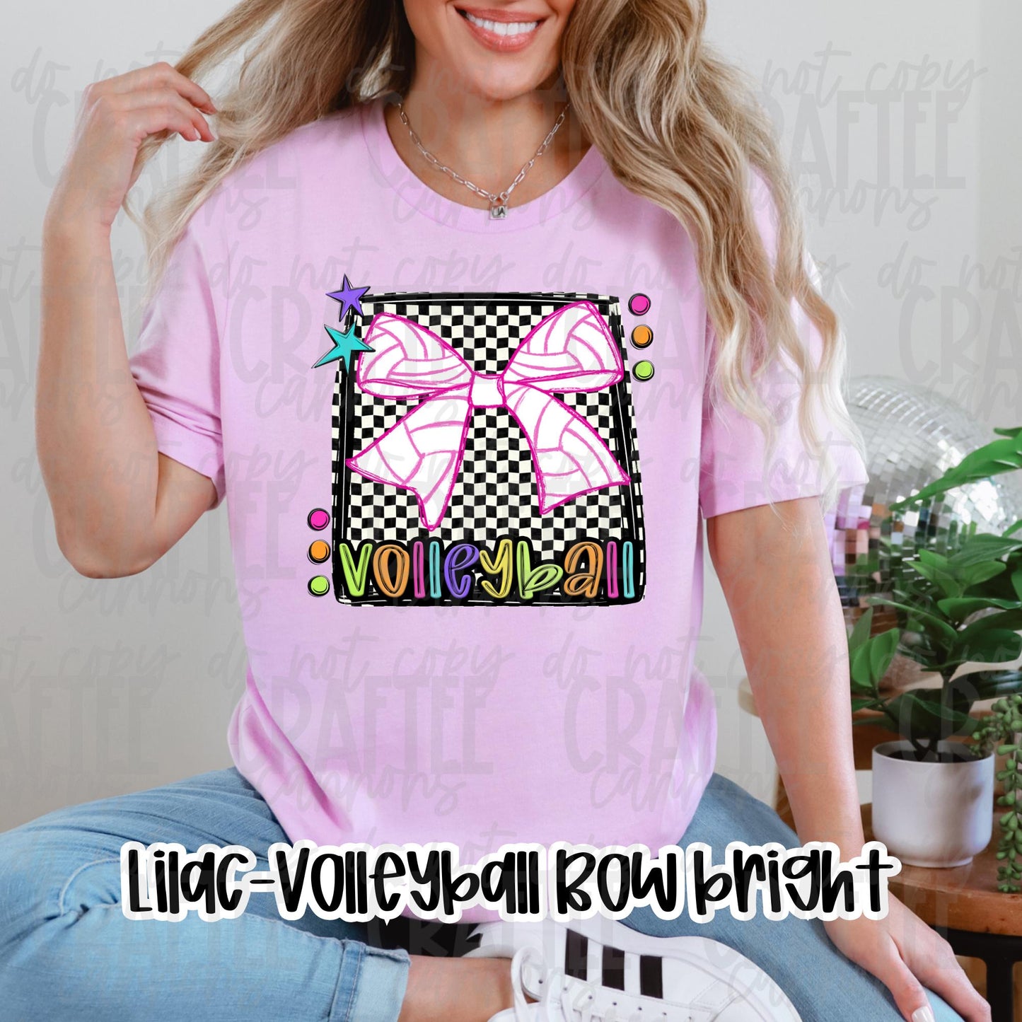 Bright Softball & Volleyball Tees | Sport Bow Shirt for Girls | Neon Game Day T-Shirt