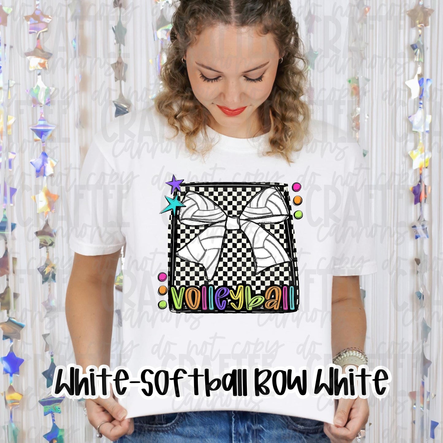 Bright Softball & Volleyball Tees | Sport Bow Shirt for Girls | Neon Game Day T-Shirt