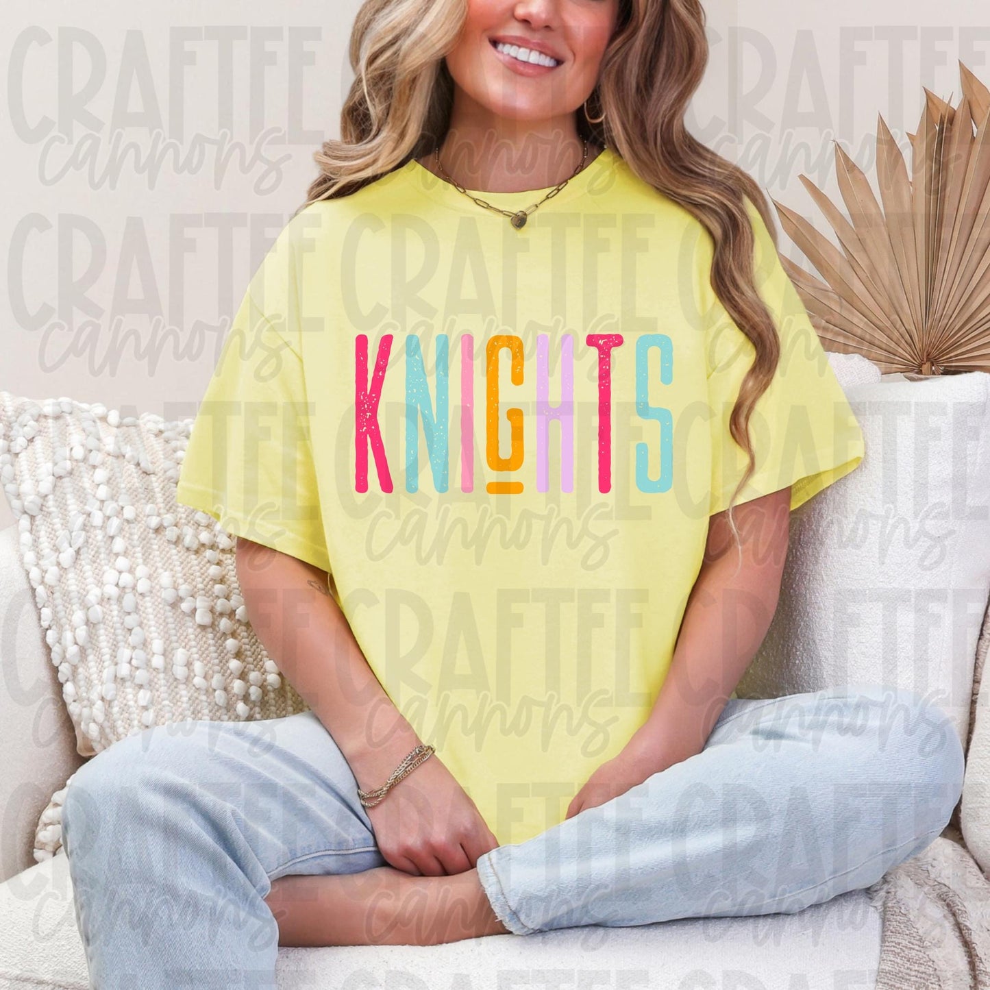 Knights Spirit PNG | Retro Cute School Mascot Shirt Design | Sublimation & DTF Print | Digital Download