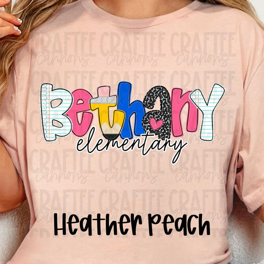 Custom School Shirt – Personalized Elementary, Middle, or High School Tee | Cute Back to School Teacher & Student Spirit Shirt