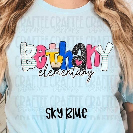 Custom School Shirt – Personalized Elementary, Middle, or High School Tee | Cute Back to School Teacher & Student Spirit Shirt