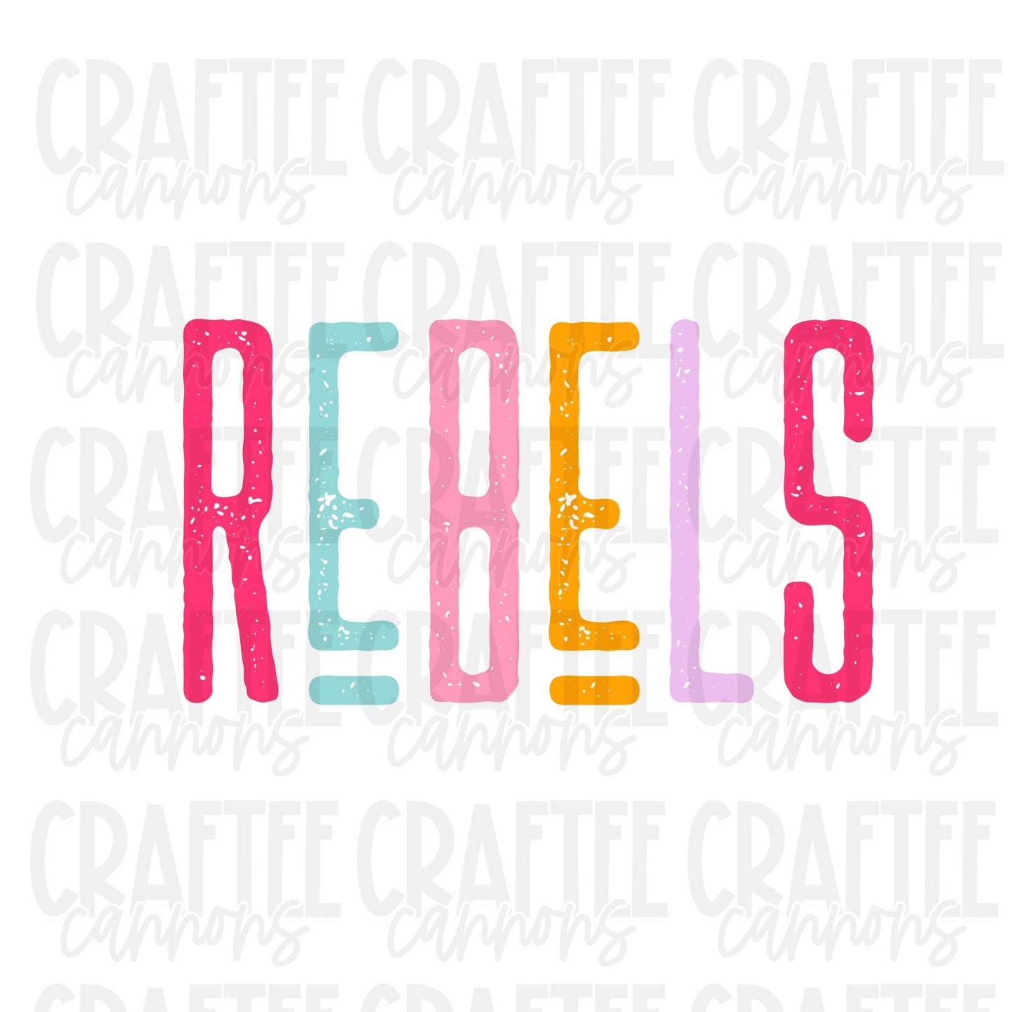 Rebels Spirit PNG | Retro Cute School Mascot Shirt Design | Sublimation & DTF Print | Digital Download