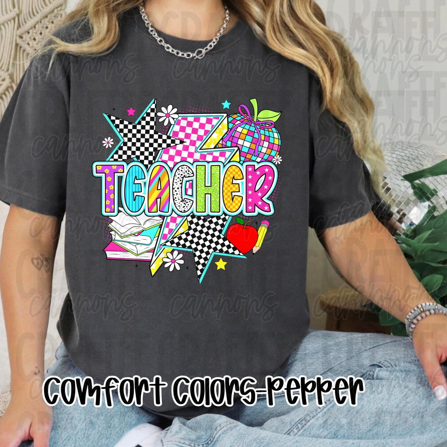 Retro Teacher Shirt  Comfort Colors or Bella Canvas  Perfect for Back to School, Teacher Appreciation  Everyday Classroom Style