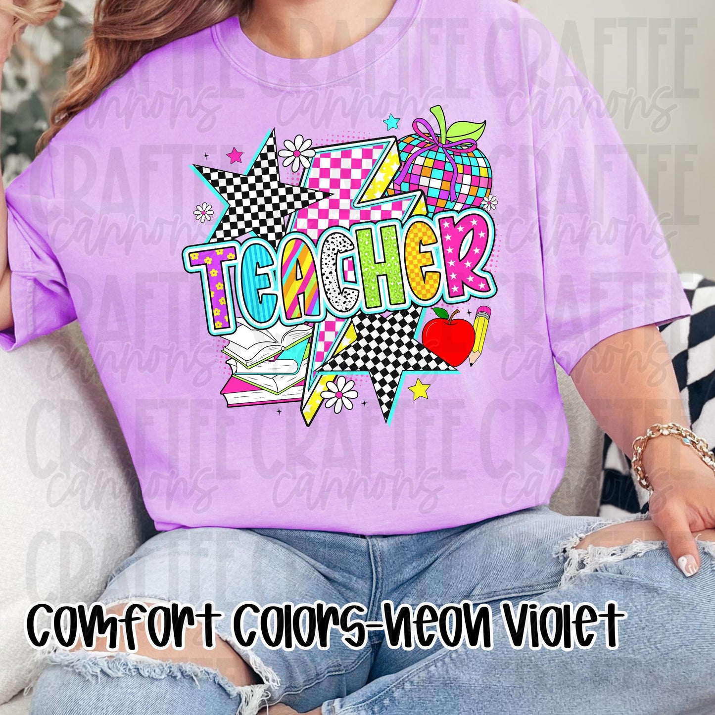 Retro Teacher Shirt  Comfort Colors or Bella Canvas  Perfect for Back to School, Teacher Appreciation  Everyday Classroom Style