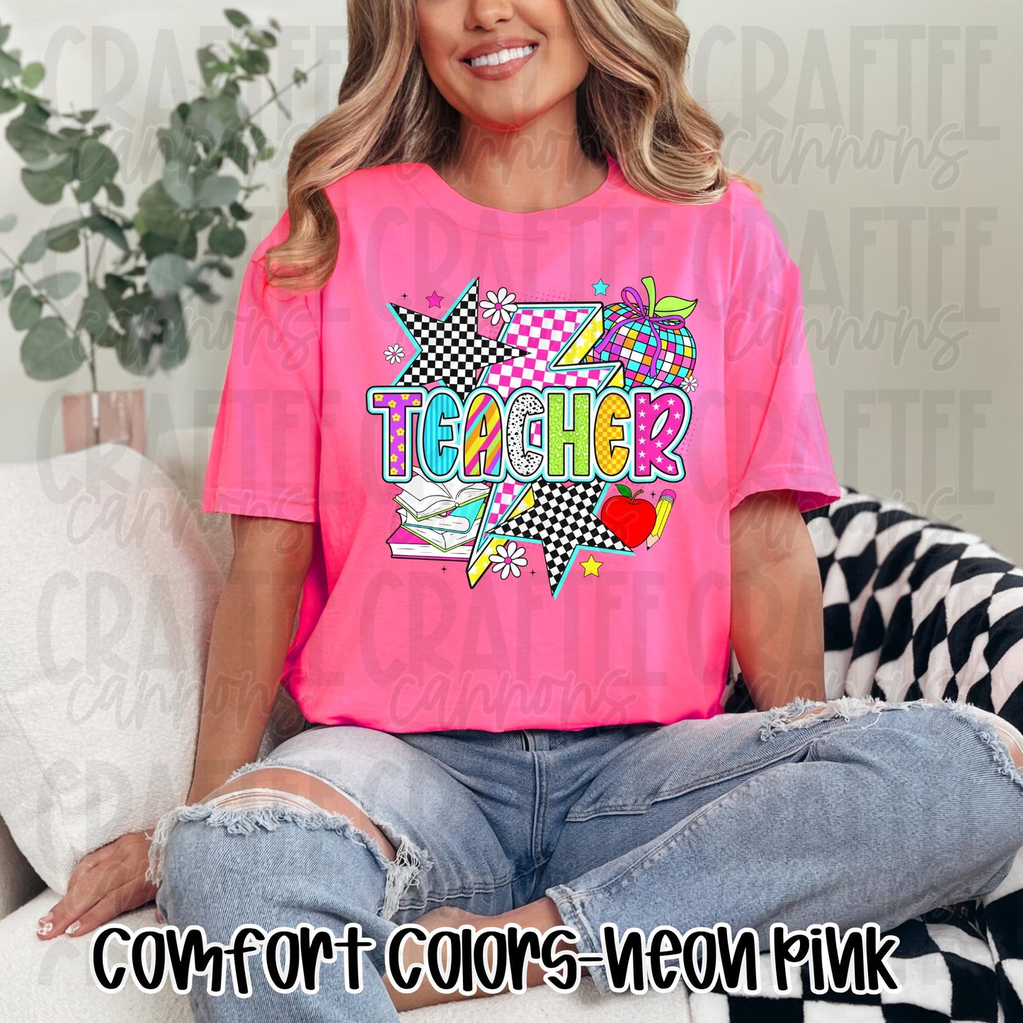 Retro Teacher Shirt  Comfort Colors or Bella Canvas  Perfect for Back to School, Teacher Appreciation  Everyday Classroom Style