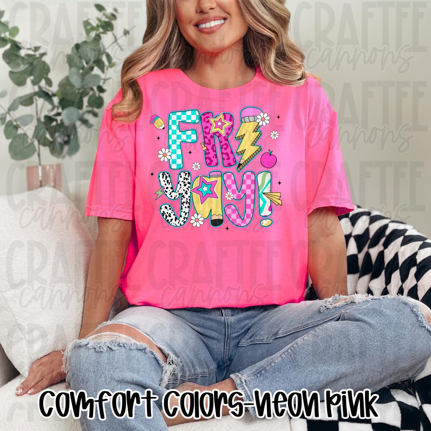 Fri-YAY Comfort Colors or Bella Canvas  Perfect for Back to School, Teacher Appreciation  Everyday Classroom Style