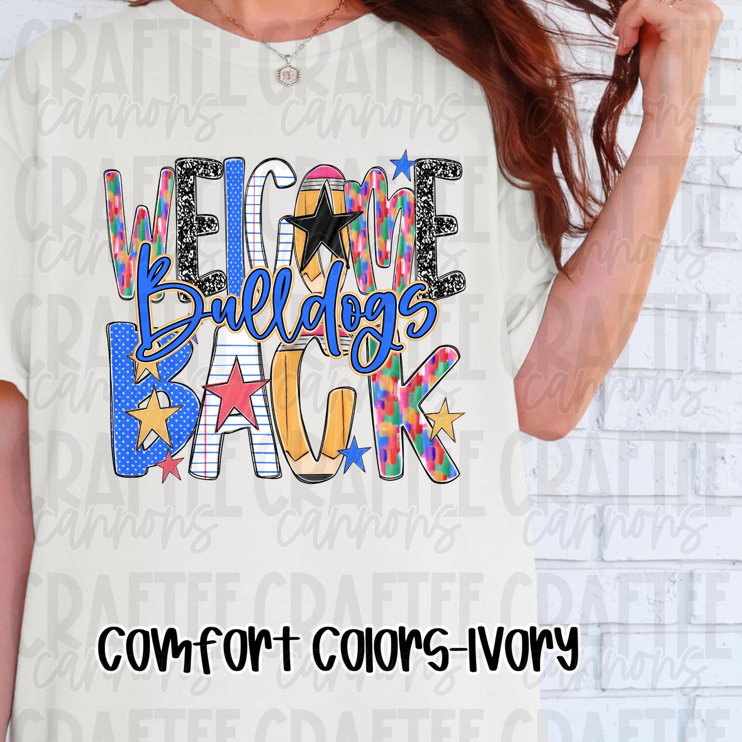 Welcome Back Bulldogs Comfort Colors or Bella Canvas  Perfect for Back to School, Teacher Appreciation  Everyday Classroom Style