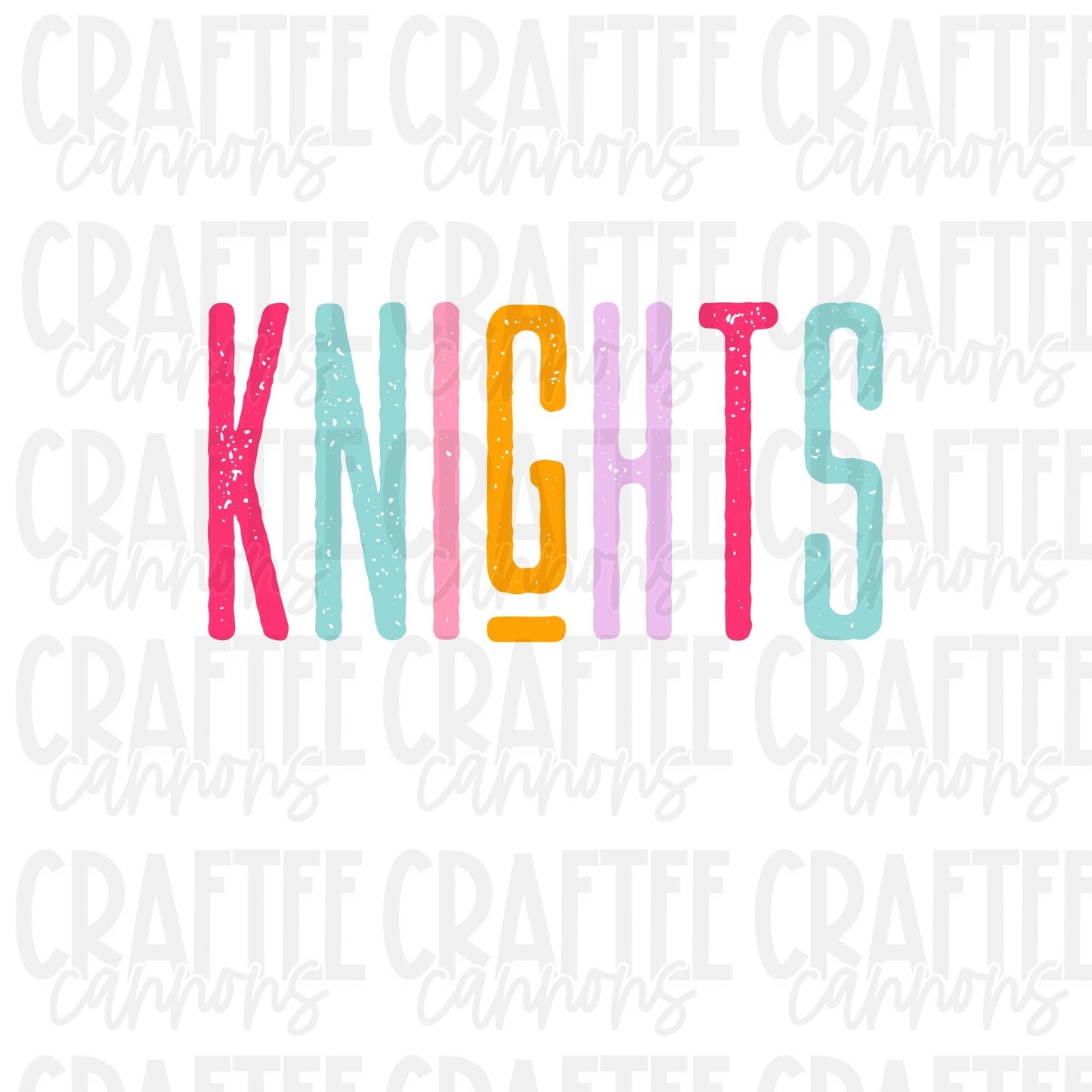 Knights Spirit PNG | Retro Cute School Mascot Shirt Design | Sublimation & DTF Print | Digital Download