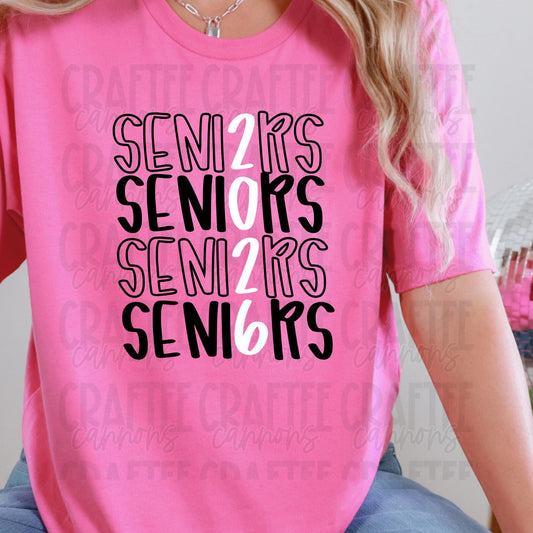 Seniors 2026 Digital PNG & SVG | Senior Class of 2026 Shirt Sublimation Design | Graduation Shirt Design | Senior SVG | Instant Download