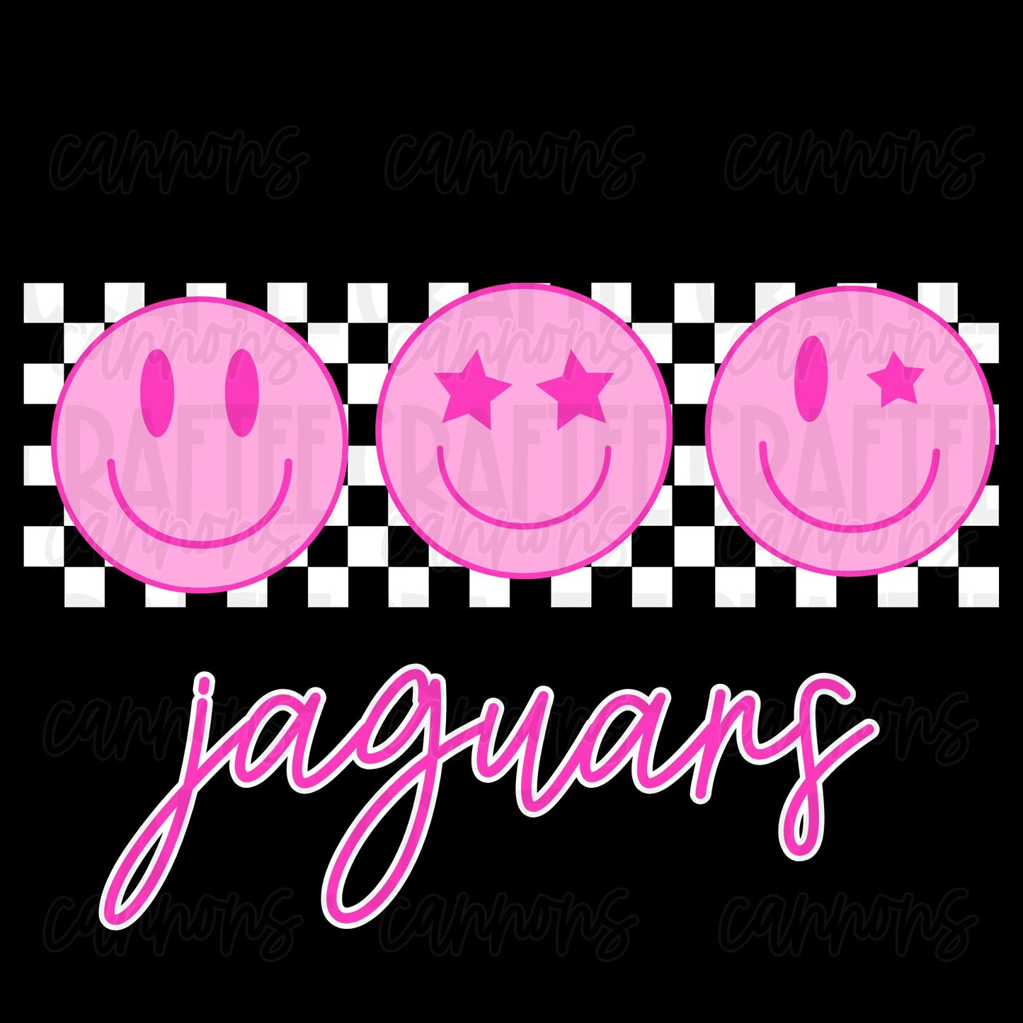 Custom Retro Smiley name-Custom School Mascot Word Art | Rainbow Block Text Design | Personalized Team Name Graphic | DIGITAL FILE