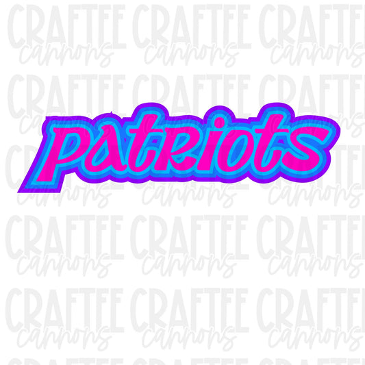 Custom colorful Mascot name-Custom School Mascot Word Art | Rainbow Block Text Design | Personalized Team Name Graphic | DIGITAL FILE