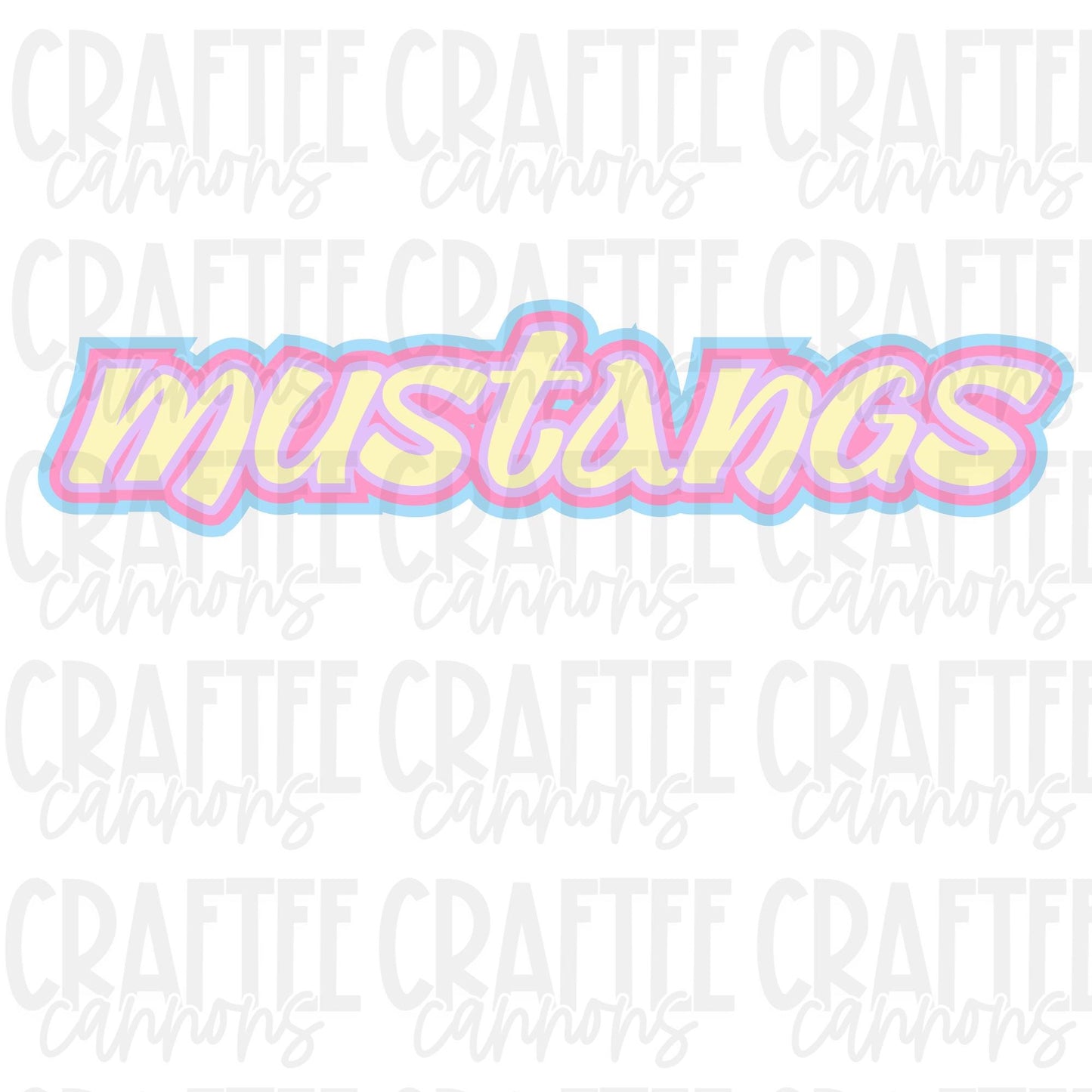 Custom colorful Mascot name-Custom School Mascot Word Art | Rainbow Block Text Design | Personalized Team Name Graphic | DIGITAL FILE