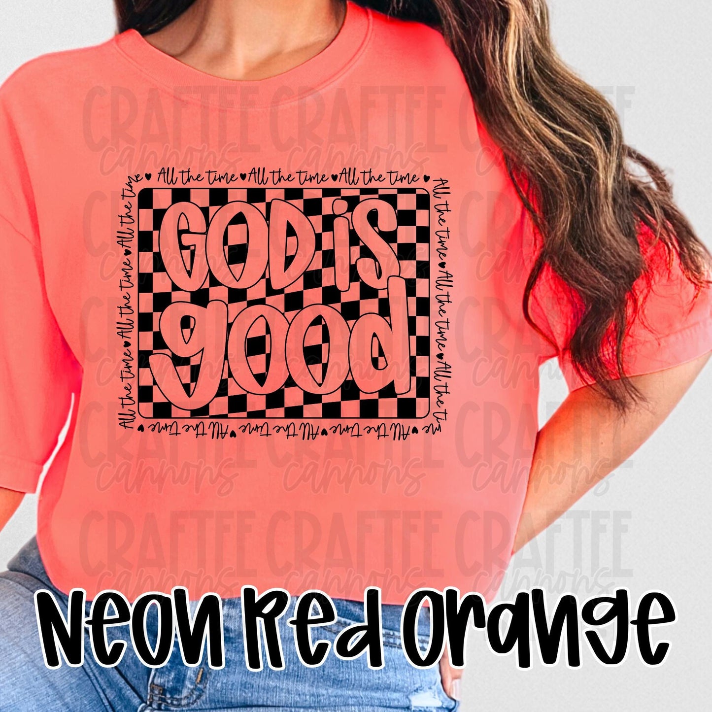 God is Good Shirt • Christian Graphic Tee • Neon Cantaloupe, Pink, Lemon • Bible Verse Shirt • Religious Gift for Women • Faith T-Shirt