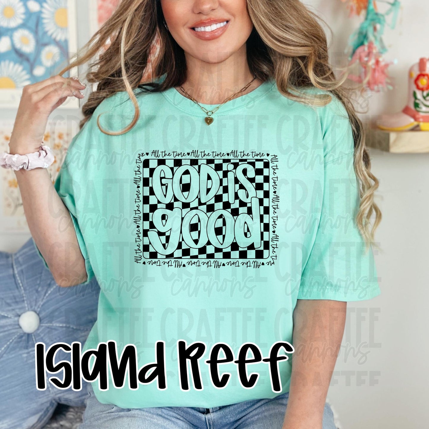 God is Good Shirt • Christian Graphic Tee • Neon Cantaloupe, Pink, Lemon • Bible Verse Shirt • Religious Gift for Women • Faith T-Shirt