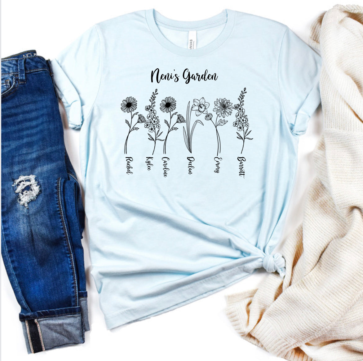 Custom flowers shirt