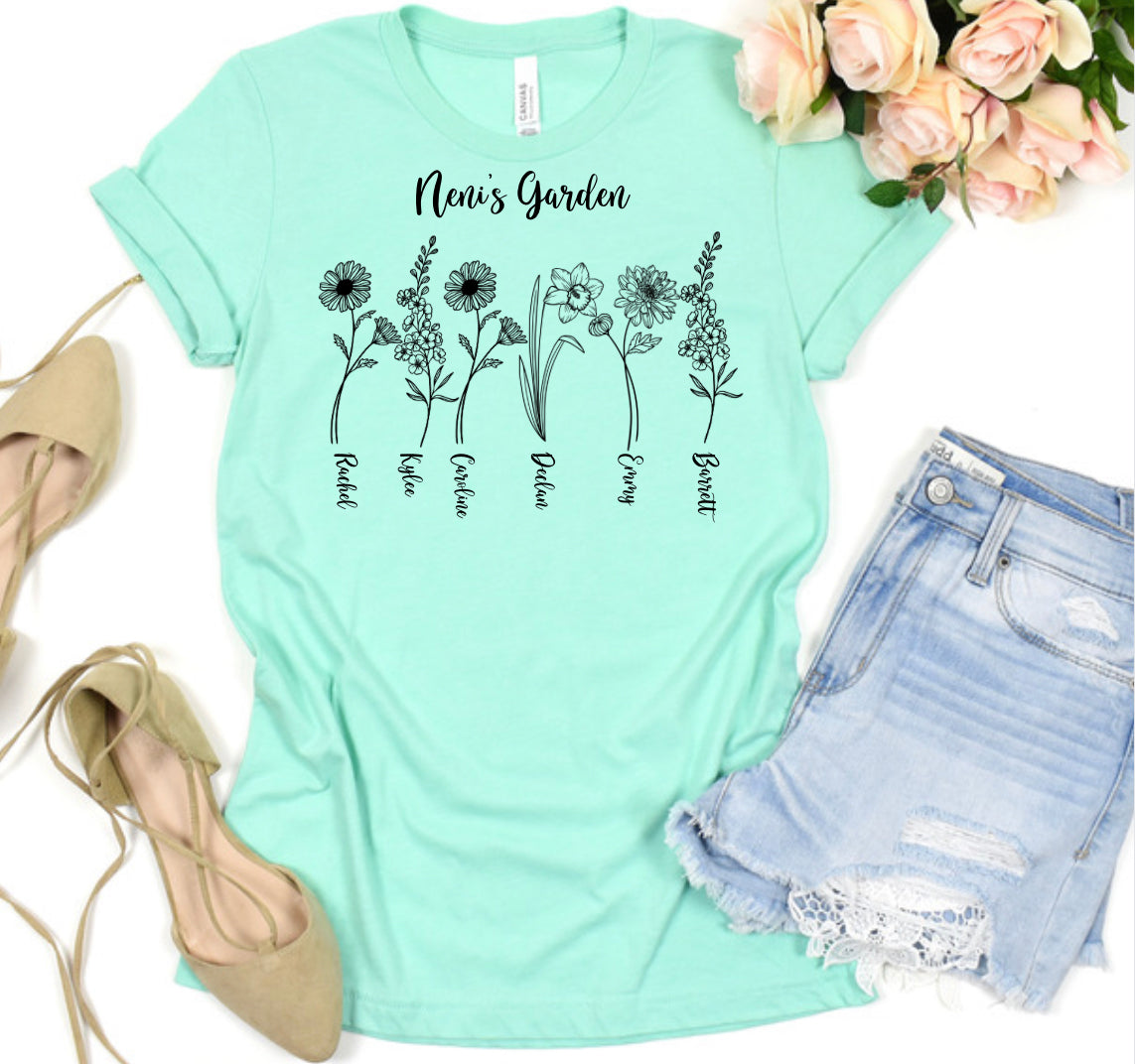 Custom flowers shirt