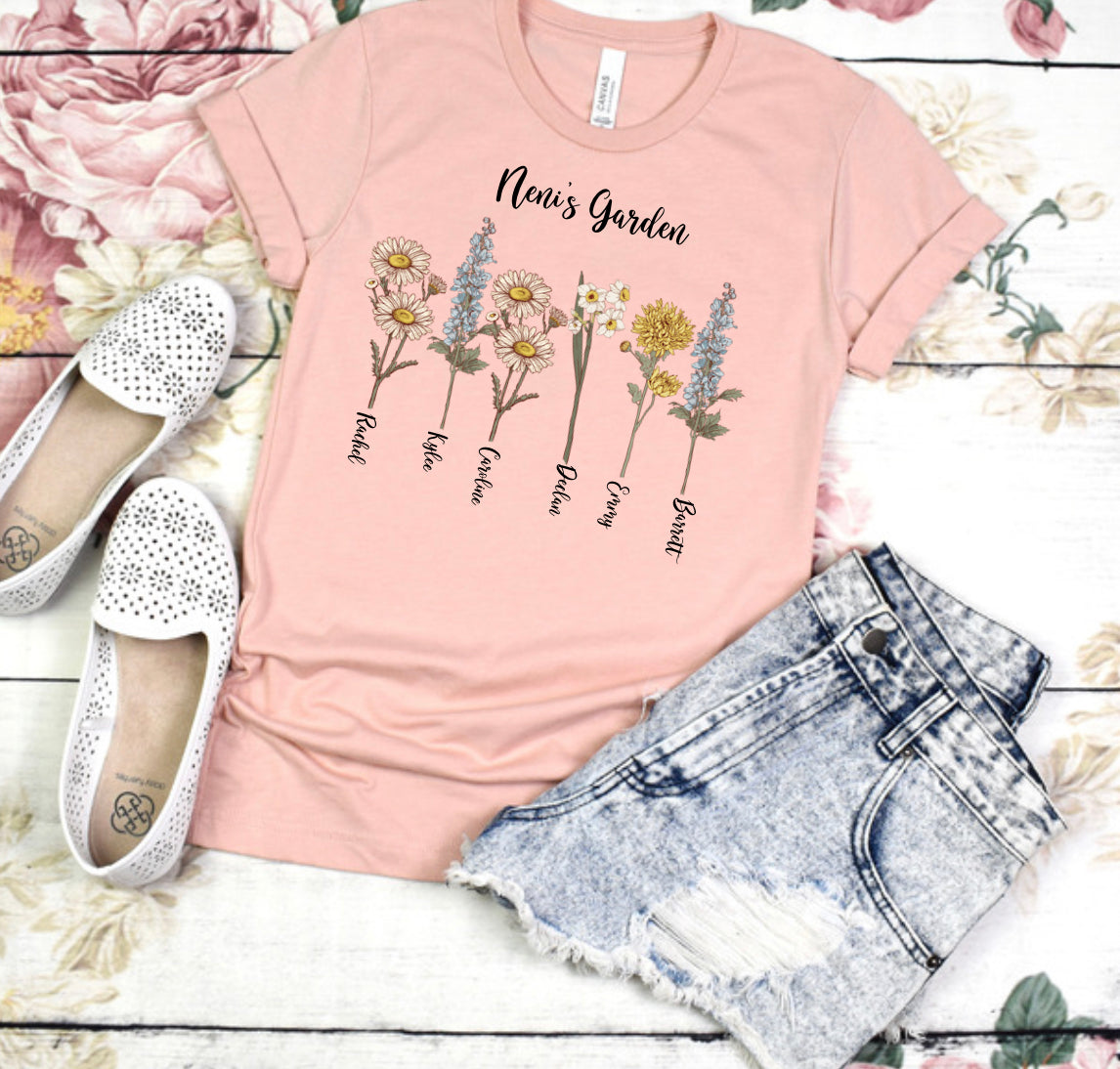 Custom flowers shirt