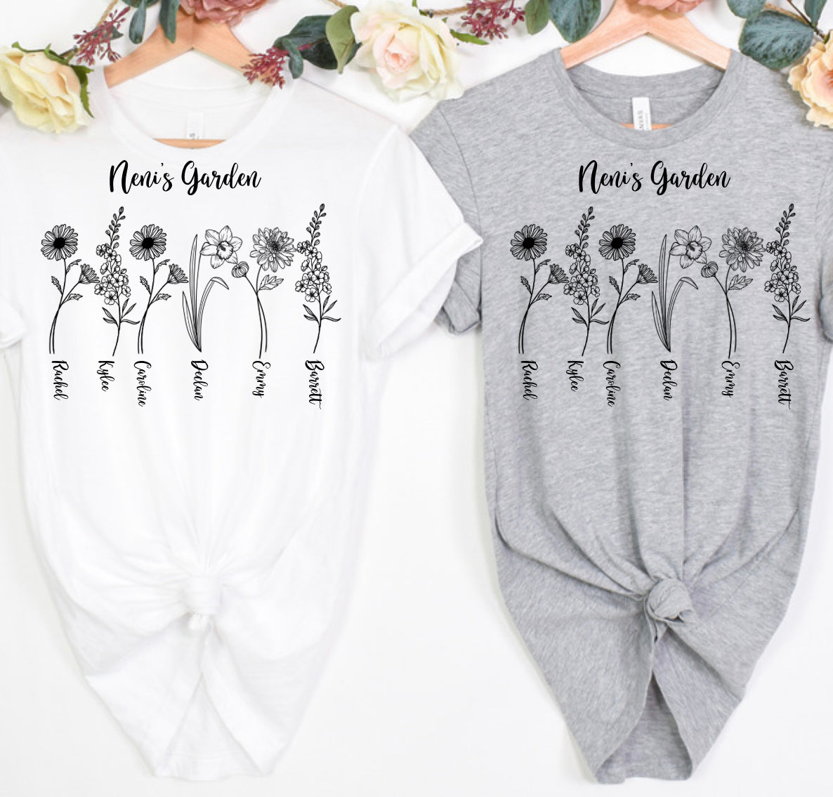 Custom flowers shirt