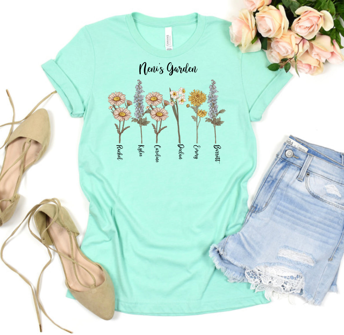 Custom flowers shirt