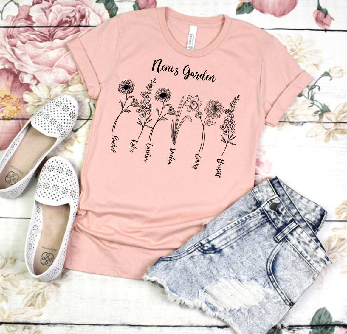 Custom flowers shirt