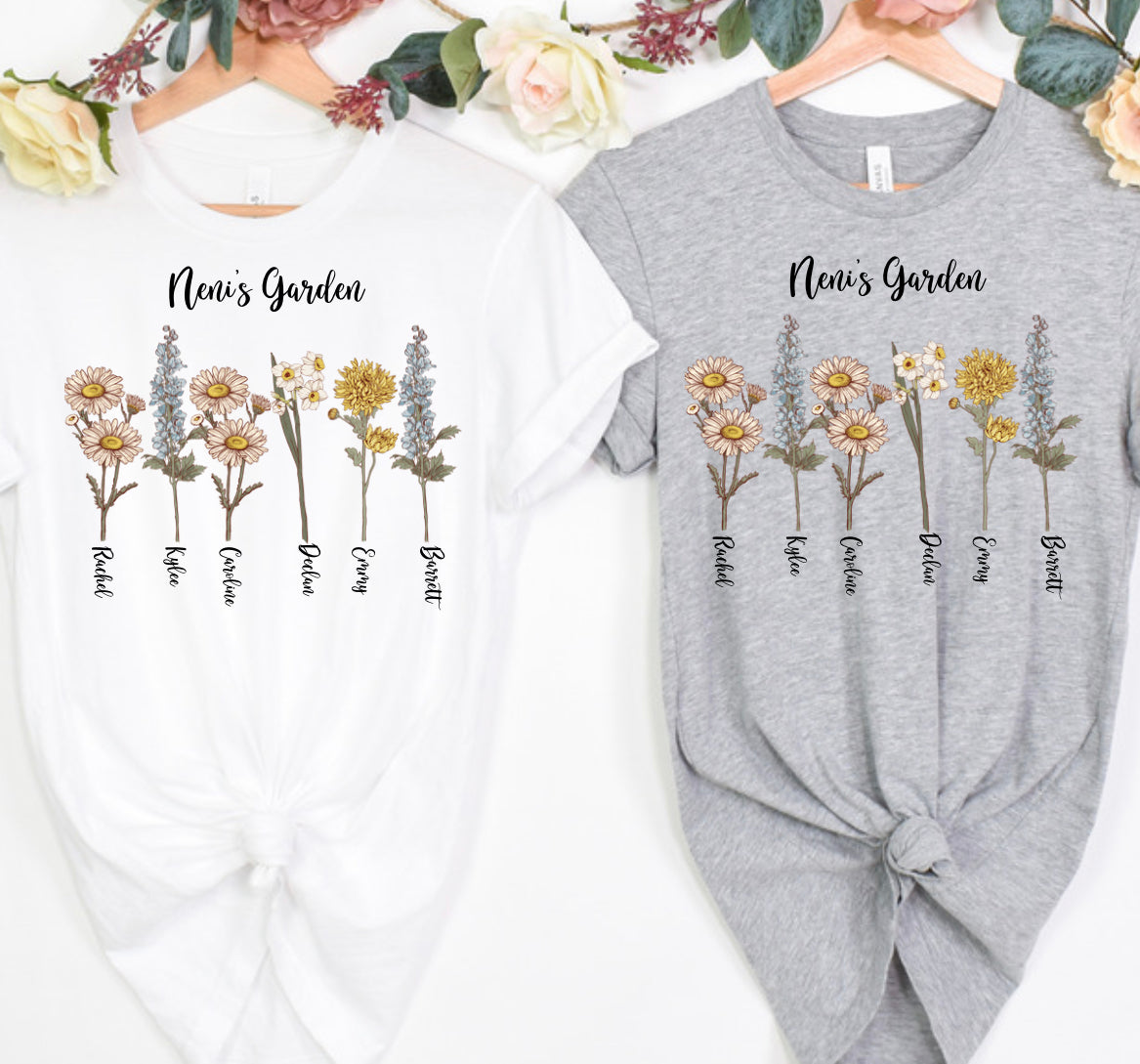 Custom flowers shirt