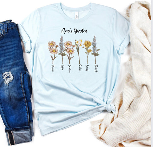 Custom flowers shirt